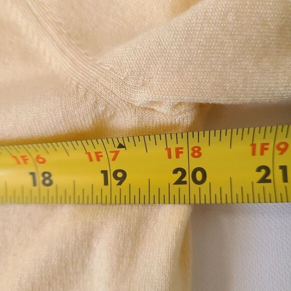 J Crew Light Yellow Mockneck Sweater Size L - Picture 6 of 13